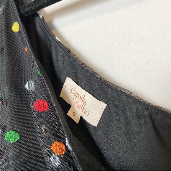 Camila Coelho Edite Embroidered Polka Dot Mini Dress - Picture 5 of 10